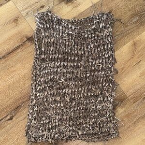 Leather knit shirt - boho - burning man
